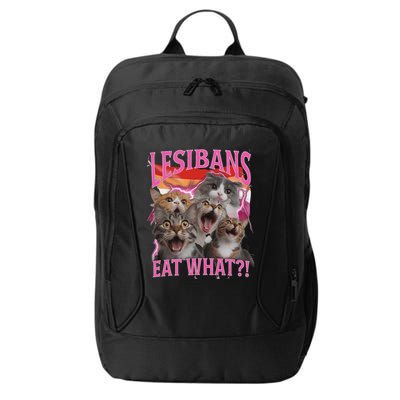 Lesbians Eat What Funny Offensive Cat Unhinged 90s Meme City Backpack