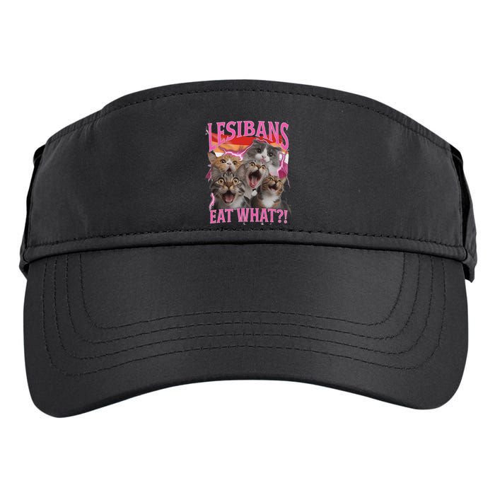 Lesbians Eat What Funny Offensive Cat Unhinged 90s Meme Adult Drive Performance Visor