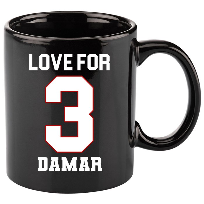 Love For 3 Damar 11oz C Handle Ceramic Mug