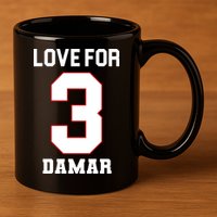 Love For 3 Damar 11oz C Handle Ceramic Mug