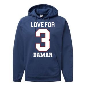 Love For 3 Damar Performance Fleece Hoodie