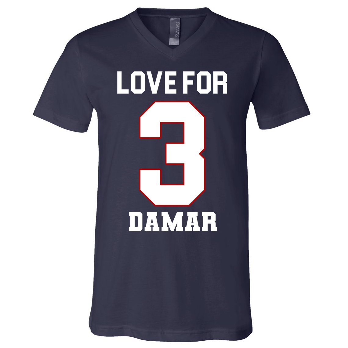 Love For 3 Damar V-Neck T-Shirt