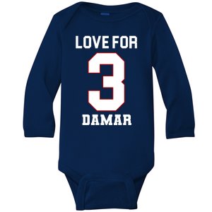 Love For 3 Damar Baby Long Sleeve Bodysuit