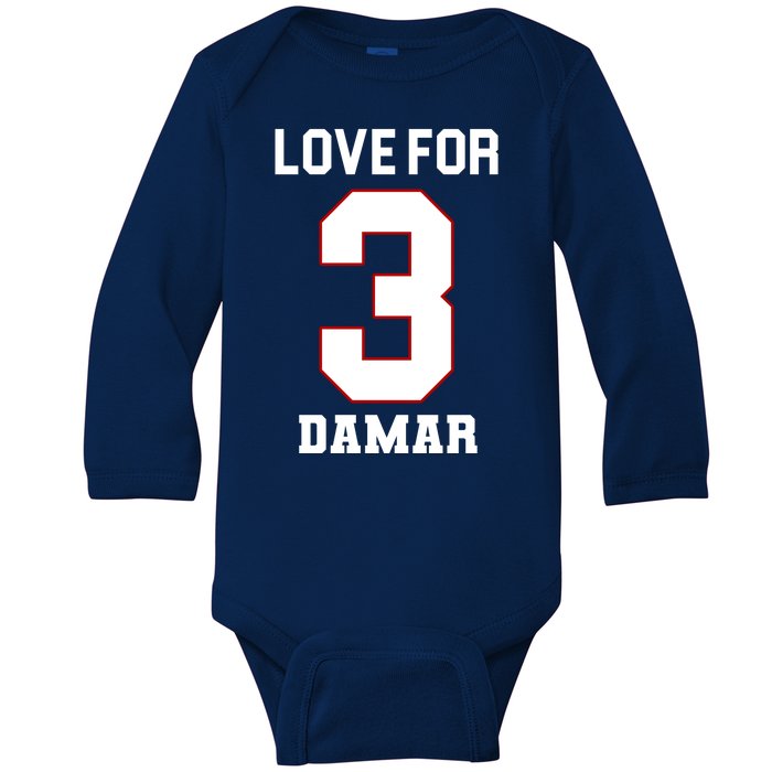 Love For 3 Damar Baby Long Sleeve Bodysuit