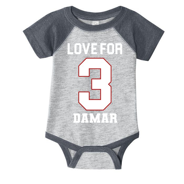 Love For 3 Damar Infant Baby Jersey Bodysuit