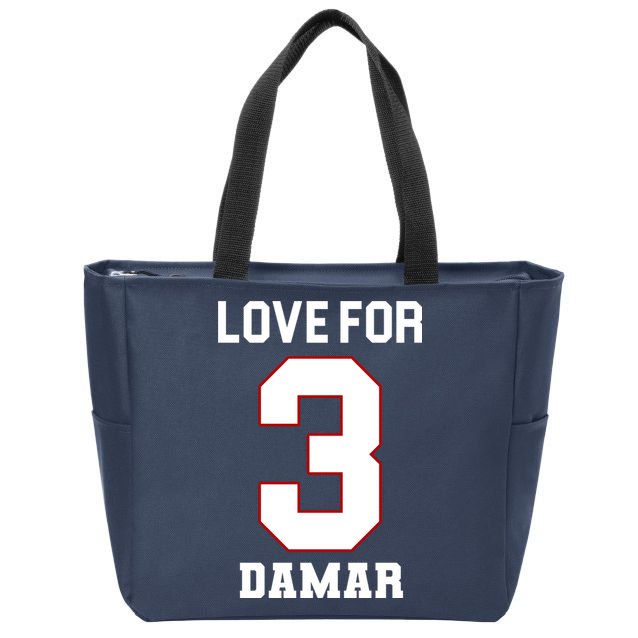 Love For 3 Damar Zip Tote Bag