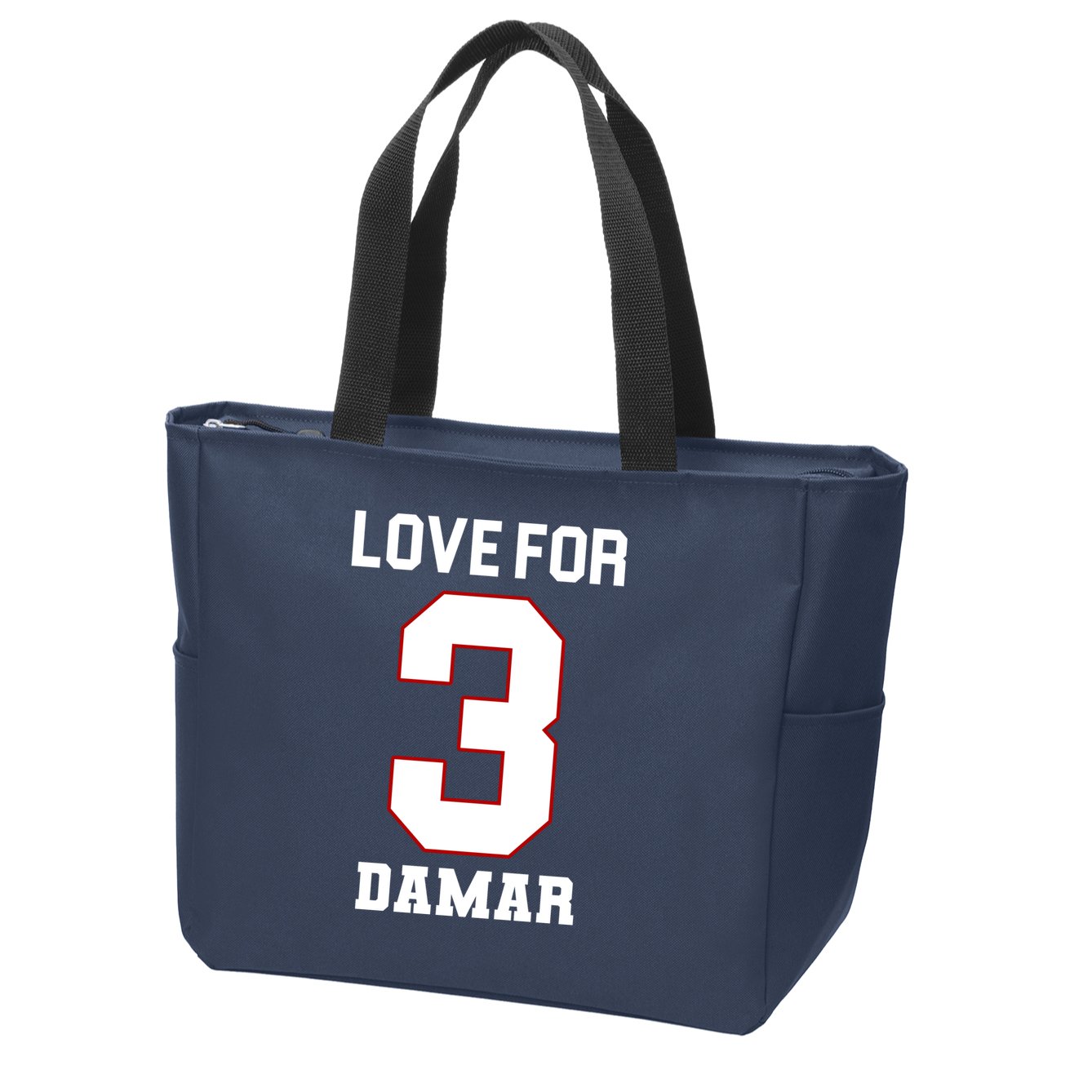 Love For 3 Damar Zip Tote Bag