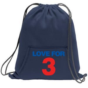 Love For 3 Pray For Damar Show Love Sweatshirt Cinch Pack Bag