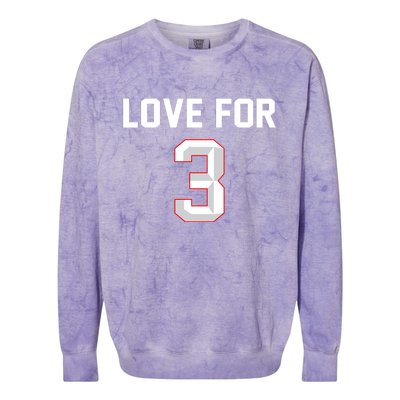 Love For 3 Pray For Damar Show Love Colorblast Crewneck Sweatshirt