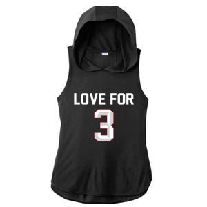 Love For 3 Pray For Damar Show Love Ladies PosiCharge Tri-Blend Wicking Draft Hoodie Tank