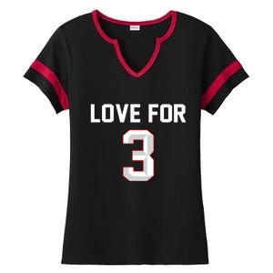 Love For 3 Pray For Damar Show Love Ladies Halftime Notch Neck Tee