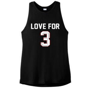 Love For 3 Pray For Damar Show Love Ladies PosiCharge Tri-Blend Wicking Tank