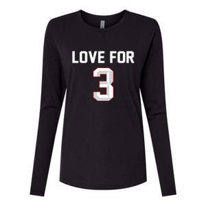 Love For 3 Pray For Damar Show Love Womens Cotton Relaxed Long Sleeve T-Shirt