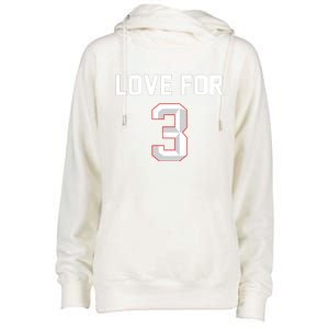 Love For 3 Pray For Damar Show Love Womens Funnel Neck Pullover Hood