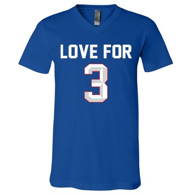 Love For 3 Pray For Damar Show Love V-Neck T-Shirt