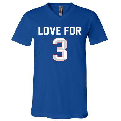 Love For 3 Pray For Damar Show Love V-Neck T-Shirt