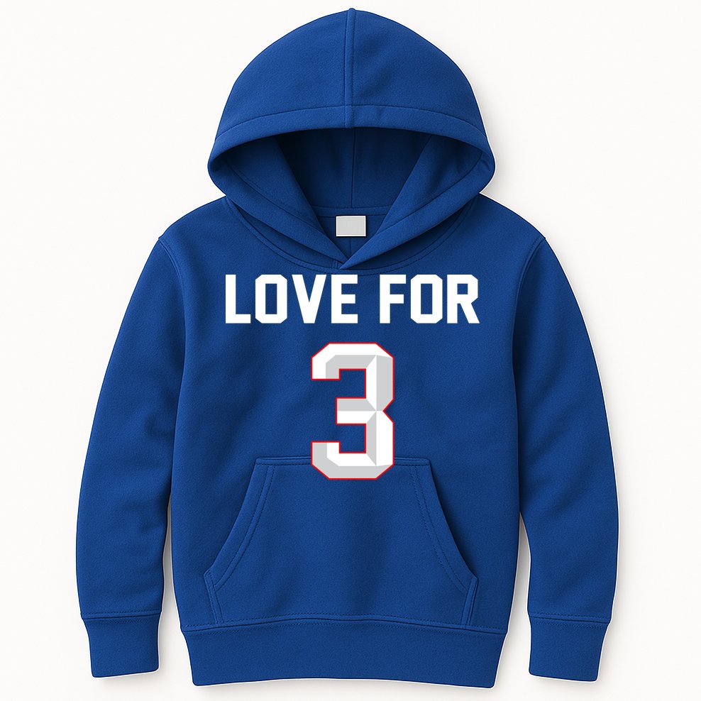 Love For 3 Pray For Damar Show Love Kids Hoodie