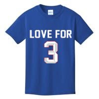 Love For 3 Pray For Damar Show Love Kids T-Shirt