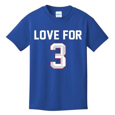 Love For 3 Pray For Damar Show Love Kids T-Shirt