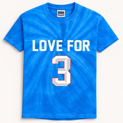 Love For 3 Pray For Damar Show Love Kids Tie-Dye T-Shirt