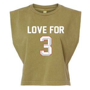 Love For 3 Pray For Damar Show Love Garment-Dyed Women's Muscle Tee