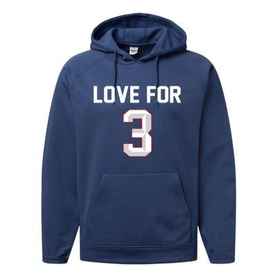 Love For 3 Pray For Damar Show Love Performance Fleece Hoodie