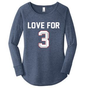 Love For 3 Pray For Damar Show Love Women's Perfect Tri Tunic Long Sleeve Shirt