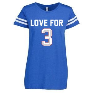 Love For 3 Pray For Damar Show Love Enza Ladies Jersey Football T-Shirt