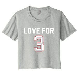 Love For 3 Pray For Damar Show Love Women's Crop Top Tee