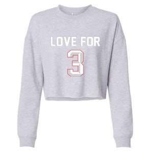 Love For 3 Pray For Damar Show Love Cropped Pullover Crew