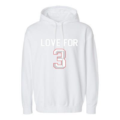 Love For 3 Pray For Damar Show Love Garment-Dyed Fleece Hoodie