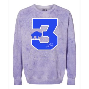 Love For 3 Pray For Damar Strong Colorblast Crewneck Sweatshirt