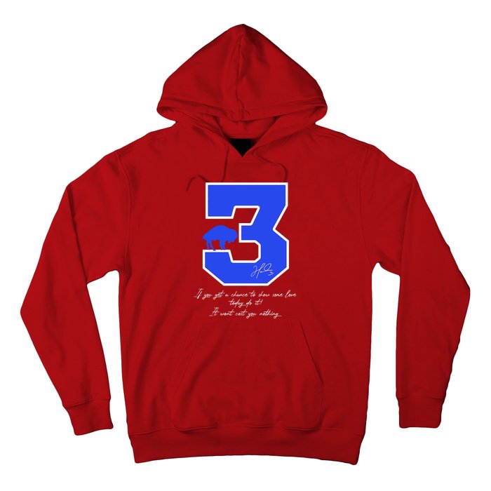 Love For 3 Pray For Damar Strong Hoodie