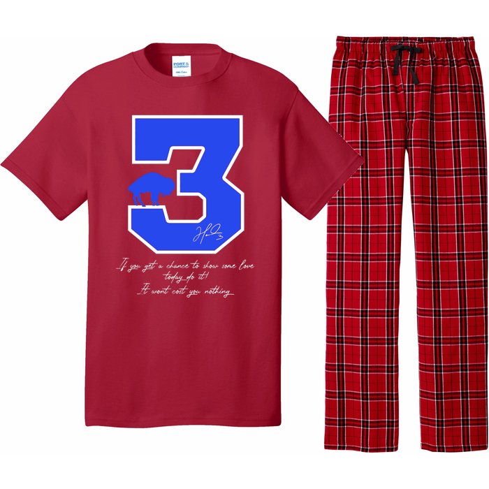 Love For 3 Pray For Damar Strong Pajama Set