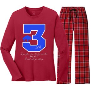 Love For 3 Pray For Damar Strong Women's Long Sleeve Flannel Pajama Set 