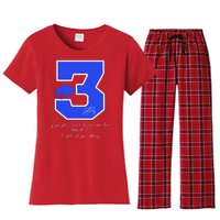 Love For 3 Pray For Damar Strong Women's Flannel Pajama Set