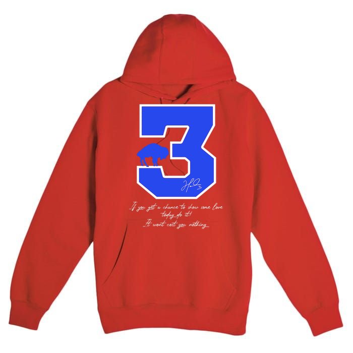 Love For 3 Pray For Damar Strong Premium Pullover Hoodie