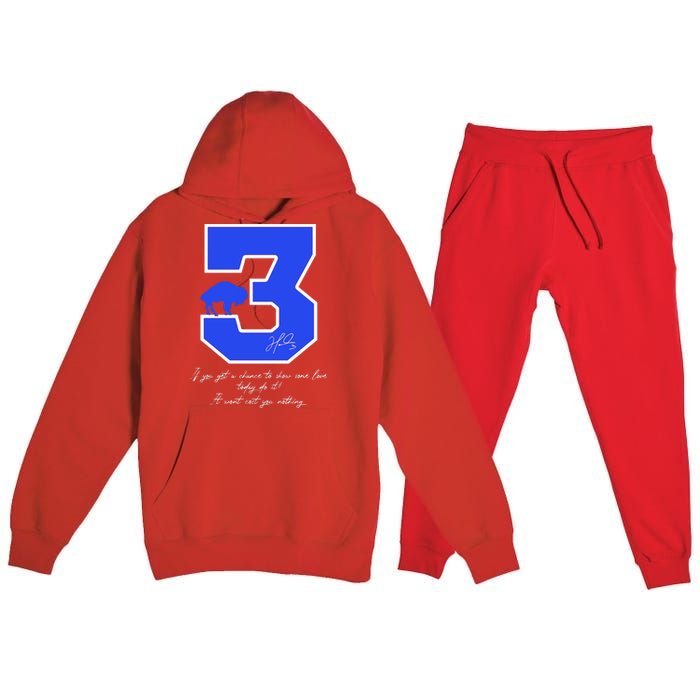 Love For 3 Pray For Damar Strong Premium Hooded Sweatsuit Set