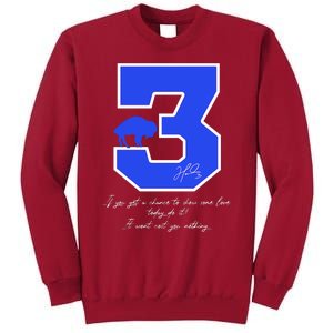 Love For 3 Pray For Damar Strong Tall Sweatshirt