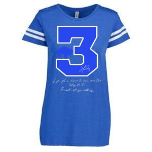 Love For 3 Pray For Damar Strong Enza Ladies Jersey Football T-Shirt