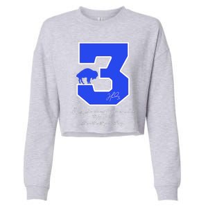 Love For 3 Pray For Damar Strong Cropped Pullover Crew