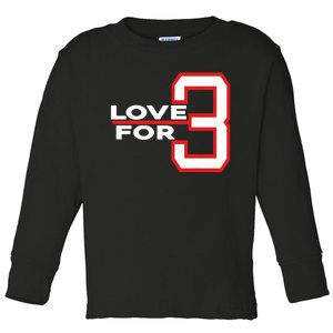 Love For 3 Pray For Damar Toddler Long Sleeve Shirt