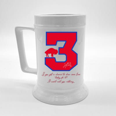 Love For 3 Pray For Damar Strong Beer Stein