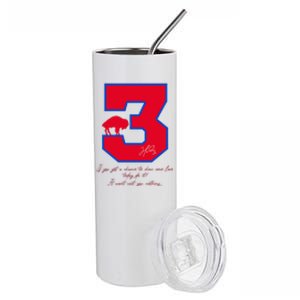 Love For 3 Pray For Damar Strong Stainless Steel Tumbler