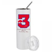 Love For 3 Pray For Damar Strong Stainless Steel Tumbler