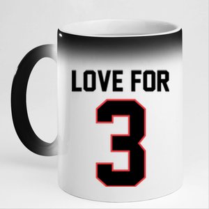 Love For 3 Buffalo Football Tribute 11oz Black Color Changing Mug