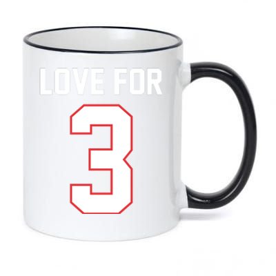 Love For 3 Buffalo Football Tribute 11oz Black Color Changing Mug