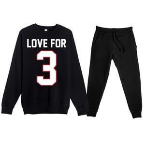 Love For 3 Buffalo Football Tribute Premium Crewneck Sweatsuit Set