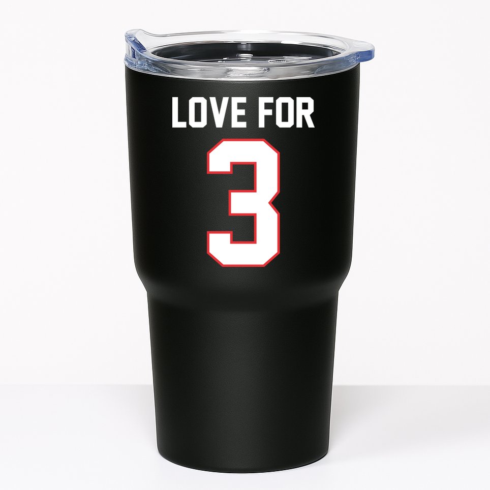 Love For 3 Buffalo Football Tribute Tumbler