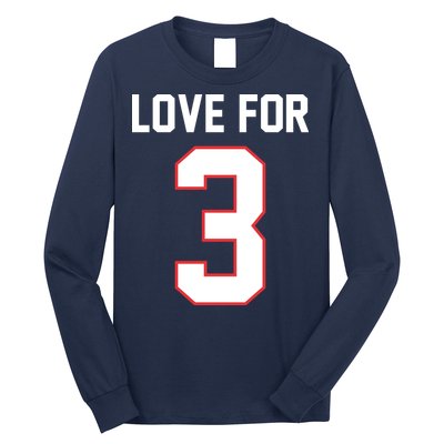 Love For 3 Buffalo Football Tribute Long Sleeve Shirt